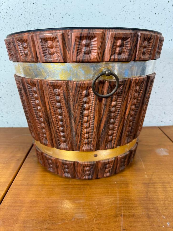 Vintage mid Century West Germany Emmer Bloempot, Huis en Inrichting, Woonaccessoires | Kandelaars en Kaarsen, Gebruikt, 25 tot 50 cm