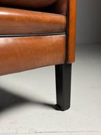 Schapenleren Wingback oorfauteuil klassiek, Antiek en Kunst, Ophalen