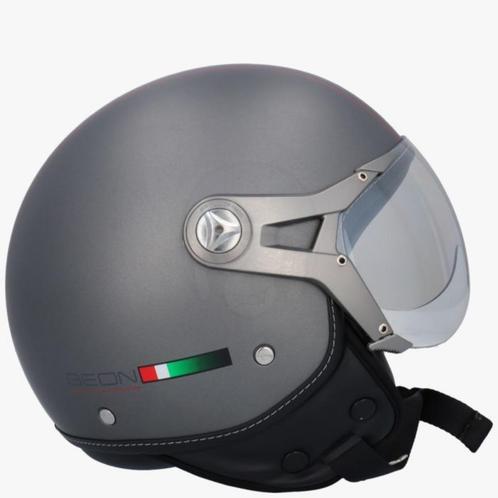 2 jet helm helmet Beon design-B  Nano B110 plus maat M - XL, Motoren, Kleding | Motorhelmen, Jethelm, M, Overige merken, Nieuw zonder kaartje