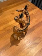 Houten Giraffe Beeld - Handgesneden, Antiek en Kunst, Ophalen of Verzenden