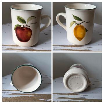 Vintage mok, Carrigdhoun Ireland, Citron / Pomme kunst beschikbaar voor biedingen