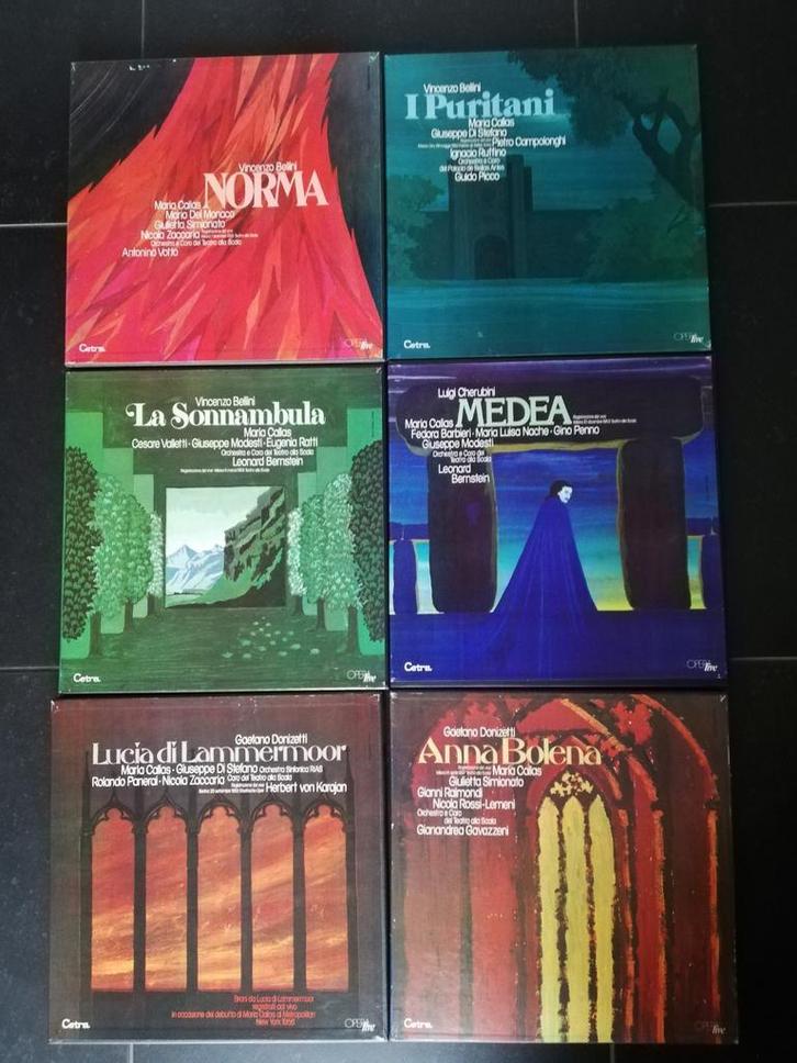 Maria Callas - 18 Complete Opera LPs, Collectie 1, Cd's en Dvd's, Vinyl | Klassiek, Zo goed als nieuw, Romantiek, Opera of Operette