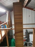 Merantie louvredeuren, Doe-het-zelf en Verbouw, Ophalen, Zo goed als nieuw, Binnendeur, 200 tot 215 cm
