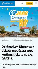 Dolfinarium 2 kaartjes, Tickets en Kaartjes, Twee personen, Ticket of Toegangskaart