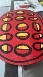 6 Afrikaanse place-mats en servetringen, handbeschilderd, Huis en Inrichting, Keuken | Servies, Ophalen of Verzenden, Zo goed als nieuw