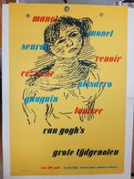 Originele poster Manet van Gogh Stedelijk Amsterdam Sandberg, Verzamelen, Posters, Verzenden, A1 t/m A3, Reclame, Rechthoekig Staand