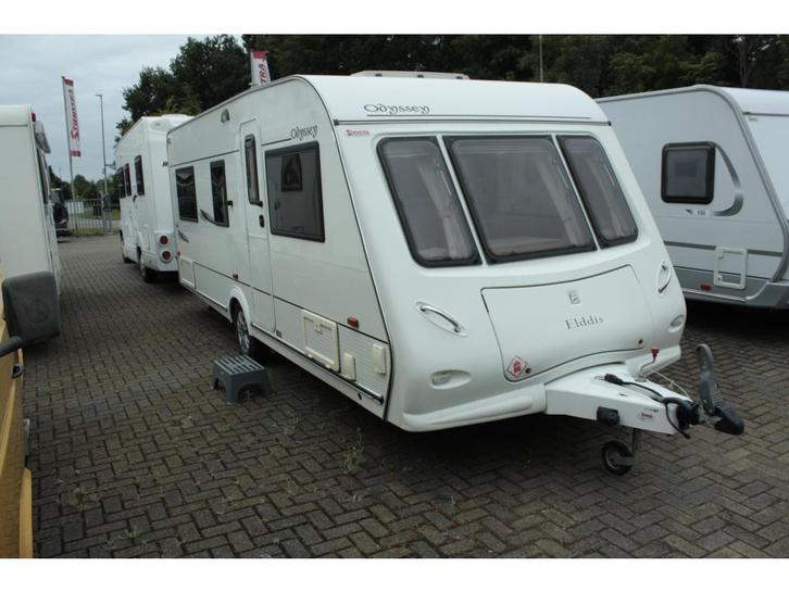 Elddis Odyssey 544 vast bed zitje mover tent, Caravans en Kamperen, Caravans, Bedrijf, tot en met 4, 1250 - 1500 kg, Standaardzit