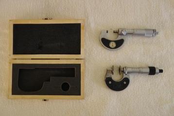 Antieke micrometers 2-stuks uit Duitsland (o.a. Steinmeyer) beschikbaar voor biedingen