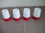 Tupperware Eierdopjes ( rood/wit ), Ophalen of Verzenden, Gebruikt, Rood, Overige typen