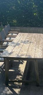 Teakhouten Tuintafel, Tuin en Terras, Tuintafels, Ophalen, Gebruikt, Rechthoekig, Hout