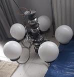 Antiek hanglamp plafond lamp met 5 ballonnen, Huis en Inrichting, Lampen | Hanglampen, Ophalen of Verzenden, Minder dan 50 cm