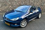 Peugeot 206 1.6 16V CC 2004 Blauw Leer Airco Nap, Auto's, 47 €/maand, Origineel Nederlands, Te koop, 14 km/l