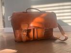 Vintage leren boekentas, Overige merken, Gebruikt, Bruin, Ophalen of Verzenden