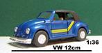 VW kever Cabriolet kleur blauw 1:36, Overige merken, Zo goed als nieuw, Verzenden
