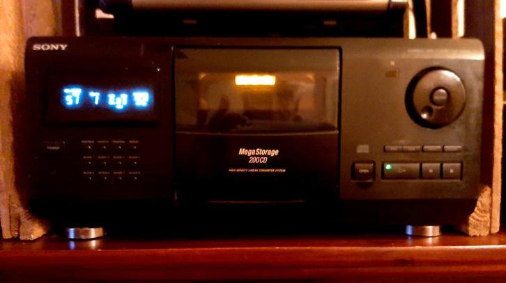 Sony CDP-CX200 CD-wisselaar - 200 CD's, Audio, Tv en Foto, Cd-spelers, Gebruikt, Sony, Wisselaar, Ophalen