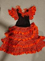 Flamenco Jurk - Carnaval of Themafeest maat 116/128, Carnaval, Ophalen of Verzenden, Onbekend, Kleding