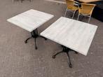 2 terras tafels werzaliet 70x70, Ophalen of Verzenden, Zo goed als nieuw, Rechthoekig