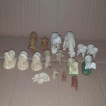 17 schapen voor kerstgroep/ kerststal kerst  beschikbaar voor biedingen