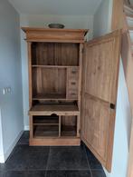 Teak massieve opbergkast of computerkast, Huis en Inrichting, Kasten | Computermeubels, Ophalen, Zo goed als nieuw, 70 tot 120 cm