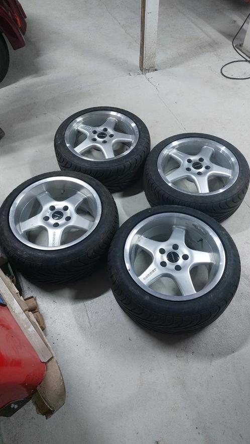 Velgen: Borbet type E breedset 5x112   7,5J & 9J, Auto-onderdelen, Banden en Velgen, Zomerbanden, 16 inch, Personenwagen, Gebruikt