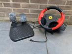 Thrustmaster Ferrari racing wheel red legend edition pc ps3, PlayStation 3, Ophalen of Verzenden, Stuur of Pedalen, Zo goed als nieuw