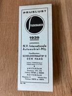 Studebaker prijslijst 1939, Verzenden, Zo goed als nieuw