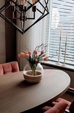 4 blush eetkamerstoelen in nieuwstaat, Huis en Inrichting, Ophalen of Verzenden, Zo goed als nieuw