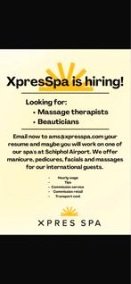 Xpresspa is hiring!, Overige niveaus, Starter, Overige vormen