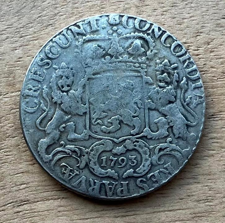 Zilveren rijder Utrecht 1793, Postzegels en Munten, Munten | Nederland, Losse munt, Overige waardes, Vóór koninkrijk, Ophalen