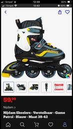 Nijdam Verstelbare Skeelers - Maat 38-42, Sport en Fitness, Skeelers, Verstelbaar, Ophalen of Verzenden, Zo goed als nieuw, Inline skates 4 wielen