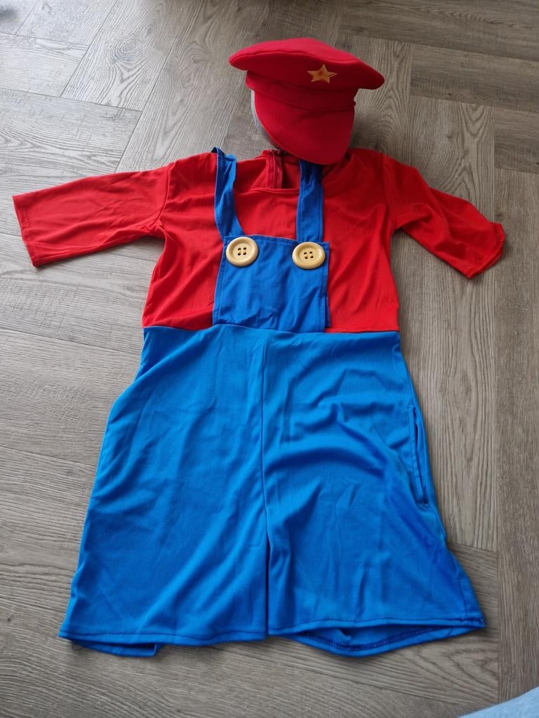 Mario pakje, Kinderen en Baby's, Carnavalskleding en Verkleedspullen, Ophalen of Verzenden, 134 t/m 140, Jongen of Meisje