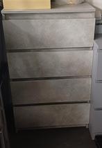 Lade kast beton look VidaXl, Huis en Inrichting, Ophalen, 50 tot 100 cm, Zo goed als nieuw, 3 of 4 laden