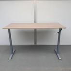 Slinger verstelbaar zit-sta bureau 120x80 cm – grijs frame, Nieuw, Ophalen, Bureau