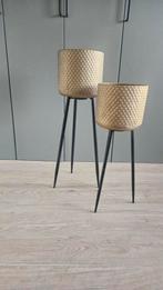 Gouden plantenstandaards - Set van 2, Tuin en Terras, Ophalen, Gebruikt, Rond, Balkon