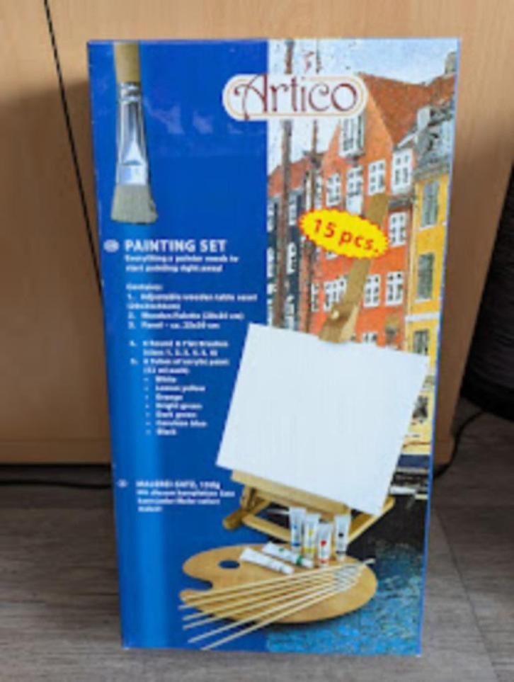 Kleine schilderset, Artico, Hobby en Vrije tijd, Schilderen, Nieuw, Acrylverf, Ophalen of Verzenden