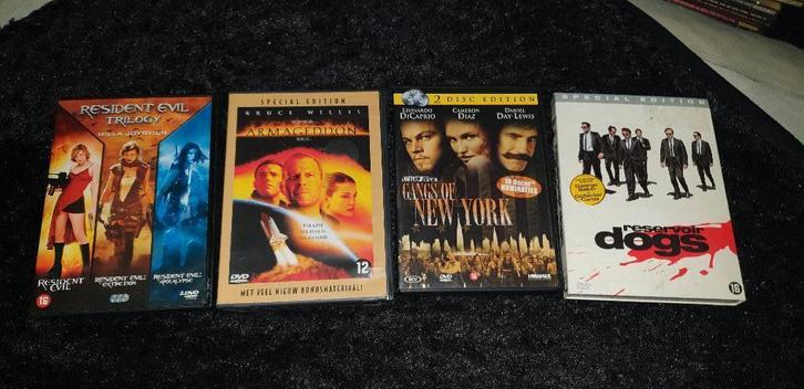 Te koop dvds Resident evil thryliogie  , Armageddon  ,etc, Cd's en Dvd's, Dvd's | Actie, Zo goed als nieuw, Actiethriller, Vanaf 16 jaar