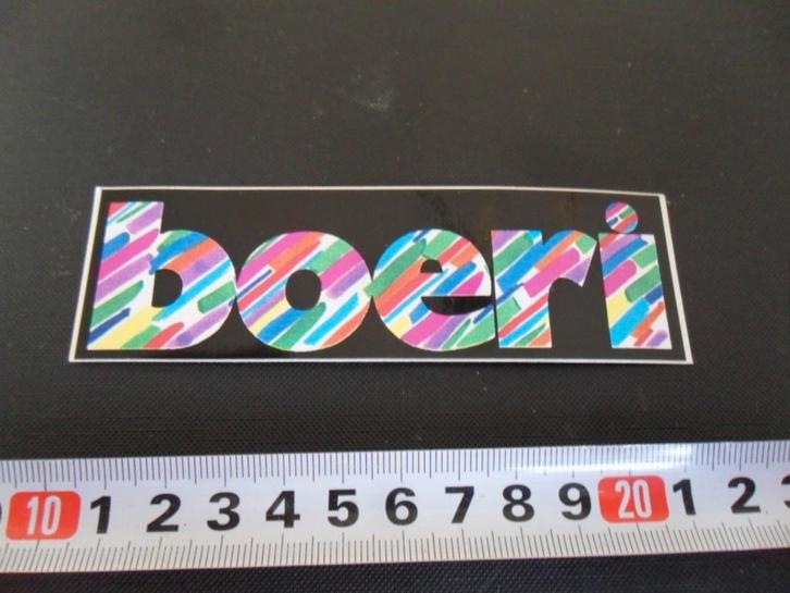 sticker BOERI helm (multi colour), Verzamelen, Stickers, Zo goed als nieuw, Ophalen