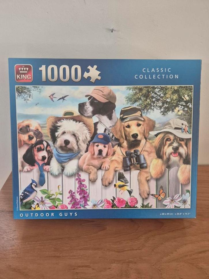 King Puzzel 1000 Stukjes - Honden Classic Collection, Hobby en Vrije tijd, Denksport en Puzzels, Zo goed als nieuw, Legpuzzel