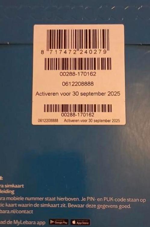 0612208888 《《 MOOI NUMMER, Telecommunicatie, Prepaidkaarten en Simkaarten, Nieuw, Simkaart, KPN, Ophalen of Verzenden