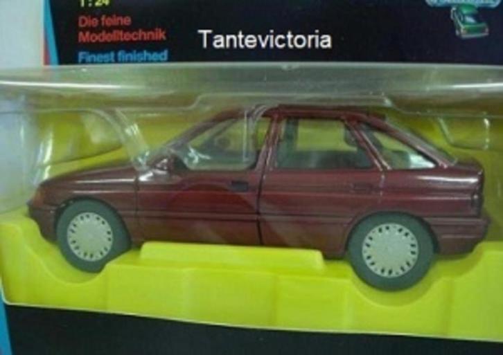 Modelauto 1:24 Schabak metaal modelauto Ford ESCORT ROOD, Hobby en Vrije tijd, Modelauto's | 1:24, Nieuw, Auto, Overige merken