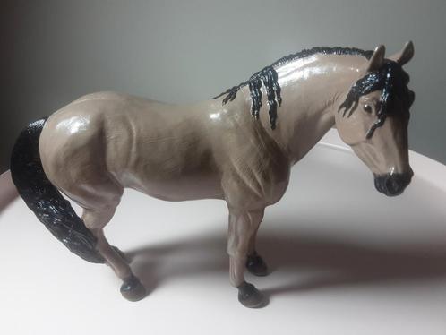 Safari blue ribbon repaint paard breyer, Verzamelen, Dierenverzamelingen, Zo goed als nieuw, Beeldje of Figuurtje, Paard, Ophalen of Verzenden