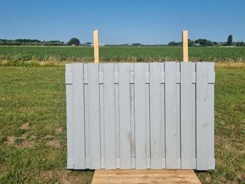 KOOPJE 6 x  21 planks schuttingscherm 180x130 Mp25053 beschikbaar voor biedingen