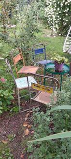 Industriële terras stoelen per stuk 12,50, Antiek en Kunst, Curiosa en Brocante, Ophalen