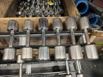 Chrome Technogym dumbells 6-8-10 kg gewichten, Sport en Fitness, Fitnessmaterialen, Ophalen, Technogym, Dumbells, 6-8 en 10 kg
