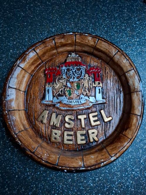 Amstel bier reclame item ( mancave verzameling), Verzamelen, Biermerken, Gebruikt, Reclamebord, Plaat of Schild, Amstel, Ophalen of Verzenden