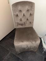 Eerkamerstoelen 4 taupe, Huis en Inrichting, Stoelen, Ophalen, Zo goed als nieuw, Overige kleuren, Stof