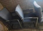 4 Grijze Eetkamerstoelen, Antiek en Kunst, Ophalen