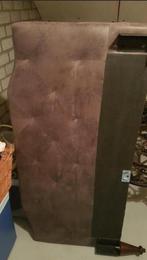 Gecapitonneerd faux suede beddenset, Huis en Inrichting, Ophalen, Zo goed als nieuw