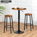 Nieuwe Bartafel - - Hout - Bruin - 55 x 55 x 89 cm LxBxH, Ophalen, Nieuw