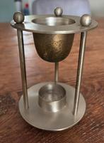 Vintage metalen aromatherapie oliebrander, Ophalen of Verzenden
